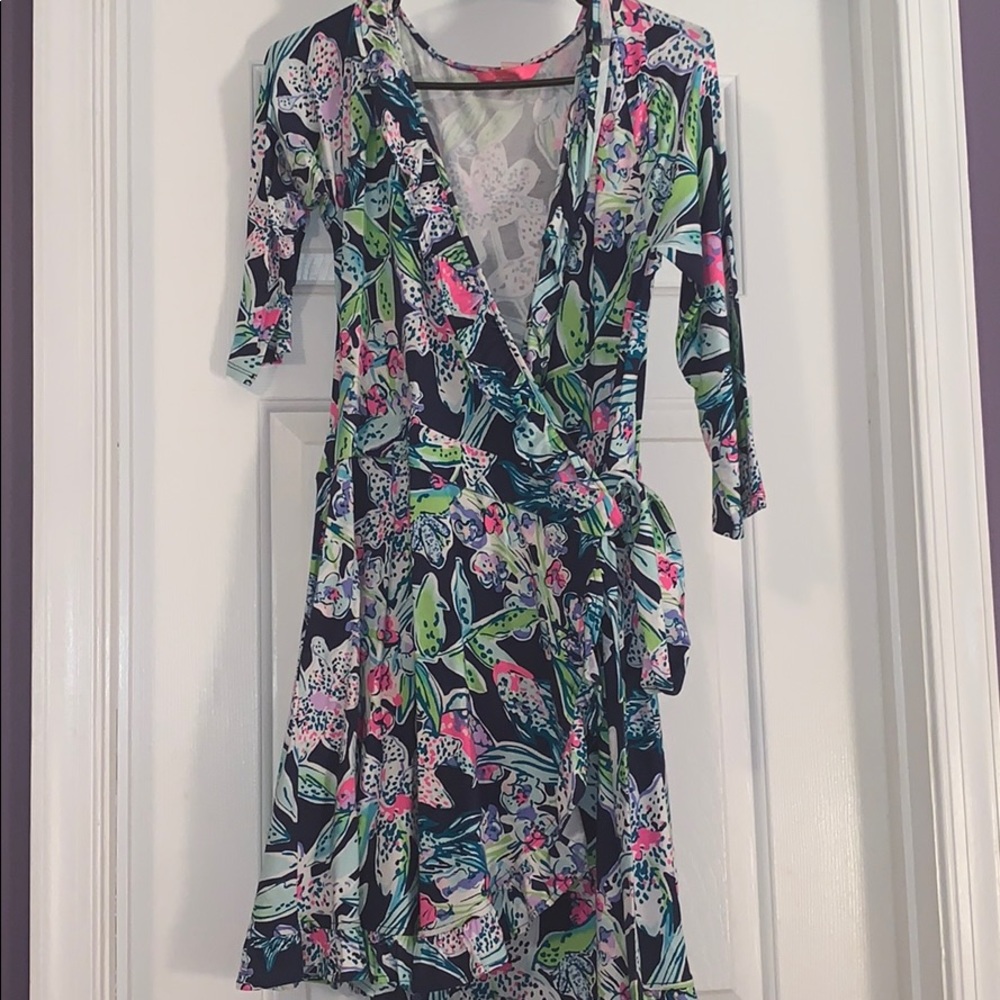 Lilly Pulitzer wrap dress romper